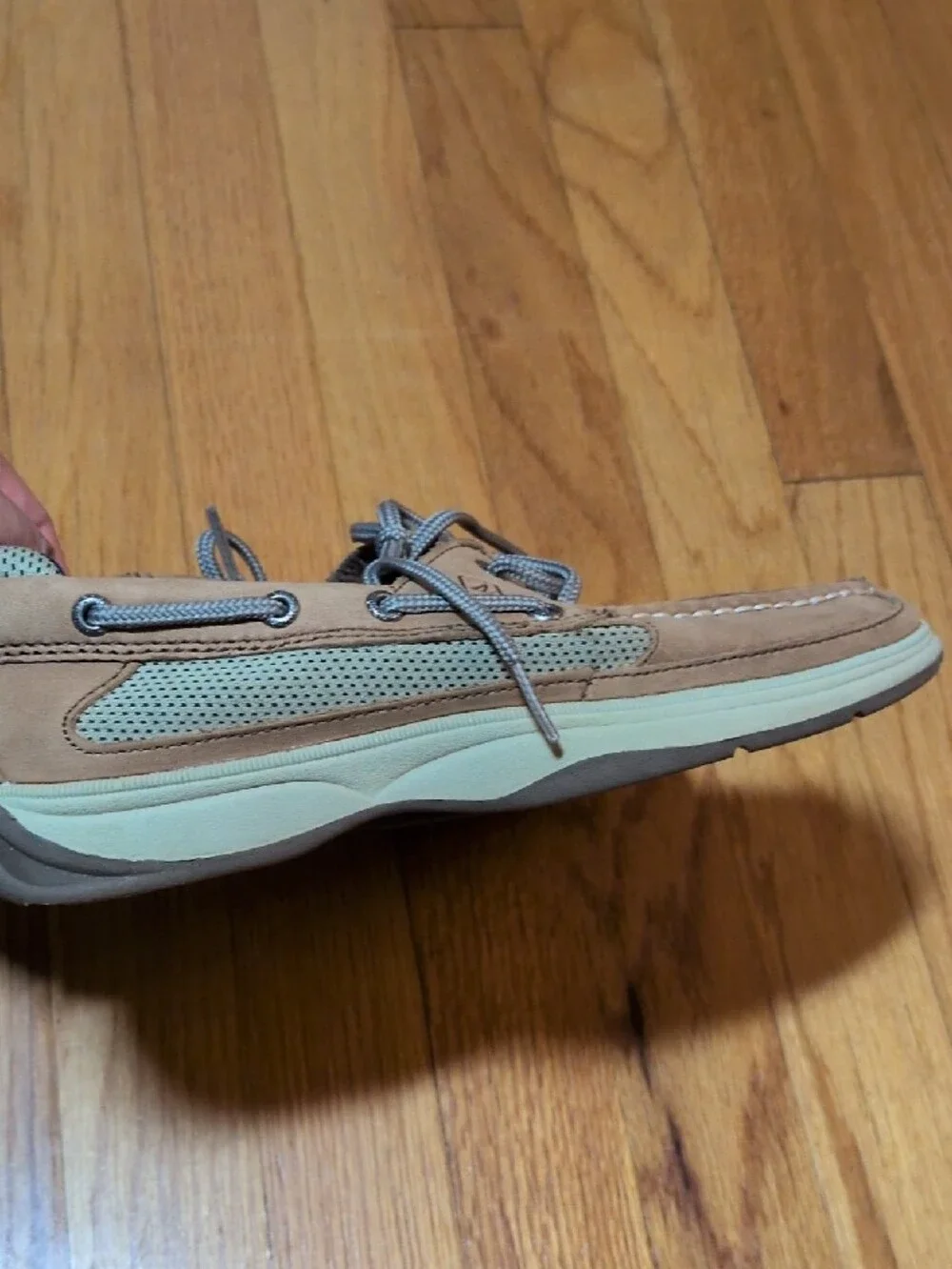 Sperry Boy's Brown Leather Boat Shoes 4.5
